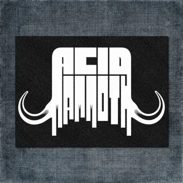 Acid Mammoth Back Patch, Acid Mammoth Band Logo Big Back Patch