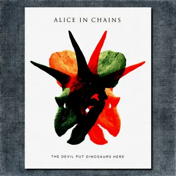 Alice In Chains Back Patch, Alice In Chains The Devil Put Dinosaurs Here Big White Back Patch
