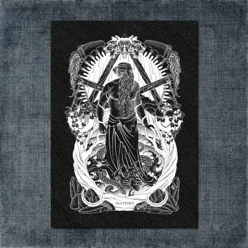 7 Deadly Sins Back Patch, 7 Deadly Sins, Gluttony, Black, Big Back Patch