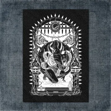 7 Deadly Sins Back Patch, 7 Deadly Sins, Greed, Black, Big Back Patch