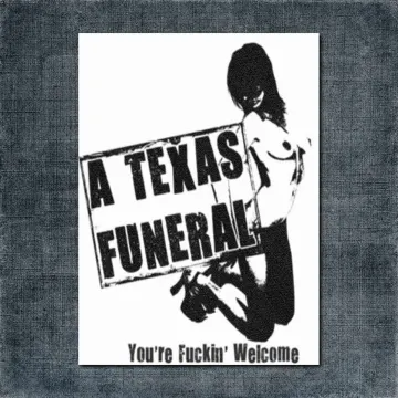 A Texas Funeral Back Patch, A Texas Funeral Logo Big Back Patch