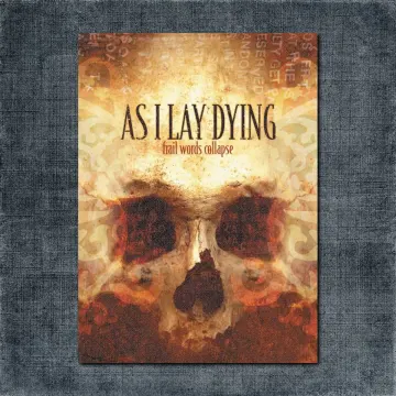 As I Lay Dying Back Patch, As I Lay Dying – Trail Words Collapse Big Back Patch