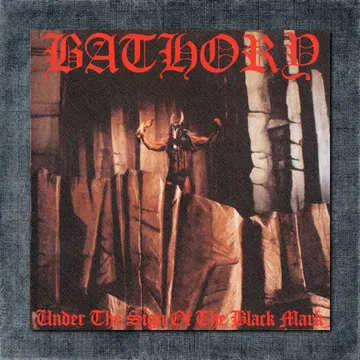 Bathory Back Patch, Bathory – Under The Sign Of The Black Mark Big Back Patch
