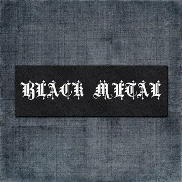 Black Metal Back Patch, Black Metal Big Back Patch