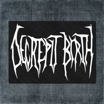 Decrepit Birth Back Patch, Decrepit Birth, Logo Black Big Back Patch