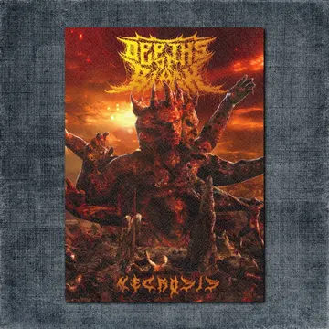 Depths Of Black Back Patch, Depths Of Black – Necrosis Big Back Patch