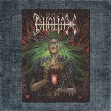Dhaliax Back Patch, Dhaliax – Blood on Fire Big Back Patch