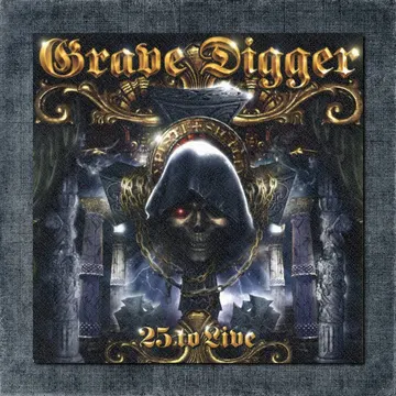 Grave Digger Back Patch, Grave Digger – 25 To Live Big Back Patch