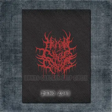 Human Carcass Crop Circle Back Patch, Human Carcass Crop Circle – Demo 2013 Big Back Patch
