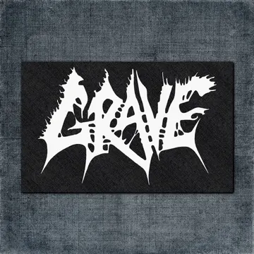 Grave Back Patch, Grave Band Logo Big Back Patch