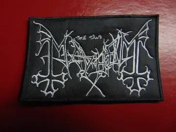 MAYHEM…  Embroidered Patch  (black metal)    Norway  1428
