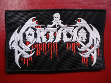 MORTICIAN…  Embroidered Patch  (death grind)  U.S.A   2983