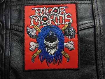 RIGOR MORTIS…   Embroidered Patch   (thrash metal)   U.S.A.   069