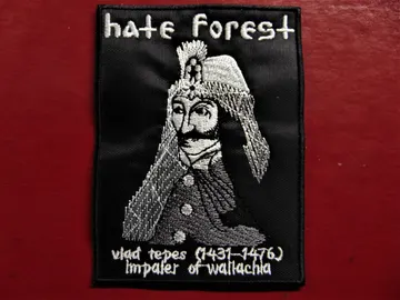 HATE FOREST…   Embroidered Patch  (black metal)    Ukraine   3853