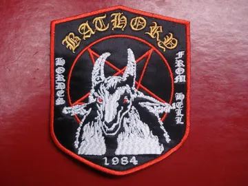 BATHORY…   Embroidered patch   (thrash death)    Sweden  1202