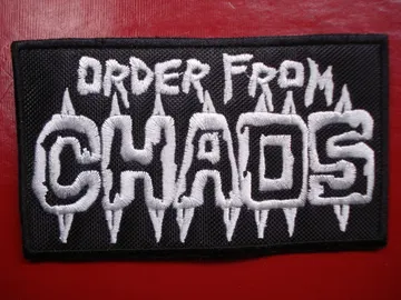 ORDER FROM CHAOS Embroidered Patch  (black death)   U.S.A   447