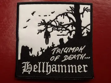 HELLHAMMER…  Embroidered Patch  (epic black)    Switzerland   373