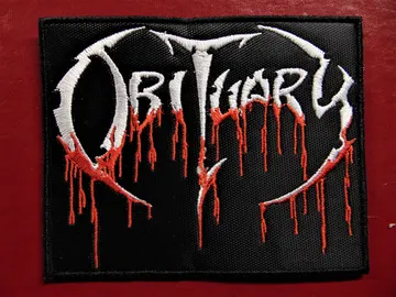 OBITUARY…  Embroidered Patch  (death metal)    U.S.A   166