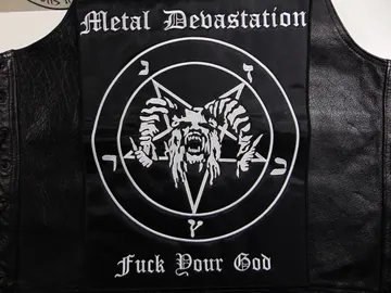 METAL DEVASTATION…   Embroidered Backpatch   (store logo)   U.S.A   001