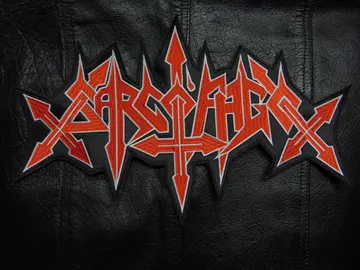 SARCOFAGO…  Embroidered Backpatch  (black thrash)   Brazil   031