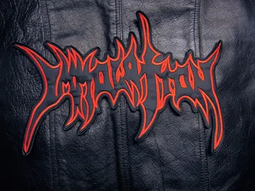 IMMOLATION…  Embroidered Backpatch  (black death)  U.S.A   396