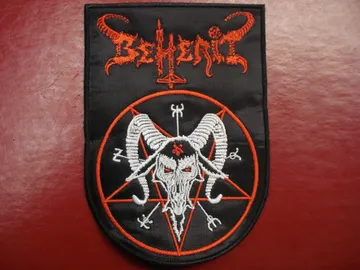 BEHERIT…  Embroidered Patch  (black metal)   Finland   1204