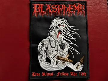BLASPHEMY…  Embroidered Patch  (war metal)   Canada  3872