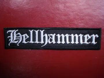 HELLHAMMER  Embroidered Patch  (black metal)   Switzerland   3871