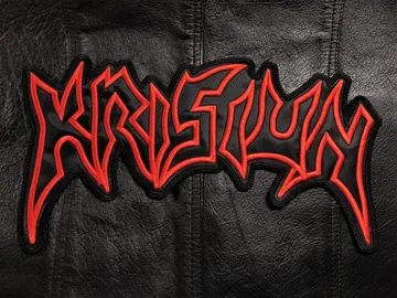KRISIUM…  Embroidered Backpatch  (death black)    Brazil   172*