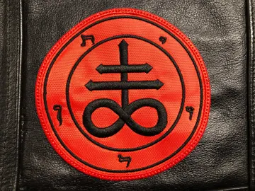LEVIATHAN CROSS…  Embroidered Patch  (black metal)   3422*