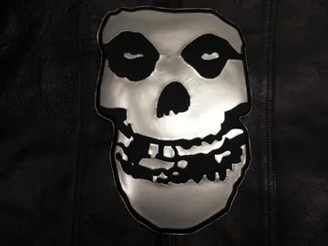 MISFITS…  Skull  Embroidered Backpatch Official  ( thrash punk)    U.S.A   206