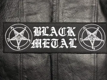 BLACK METAL   Embroidered Backpatch   (black metal)   193*