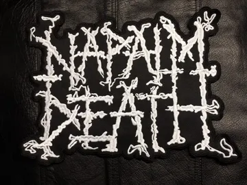 NAPALM DEATH…  Embroidered Backpatch  (grind core)   U.K   405*