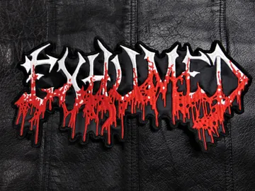 EXHUMED…  Embroidered Backpatch  (death grind)    U.S.A   025*
