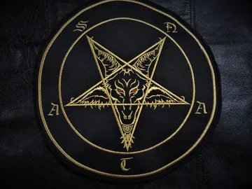 BAPHOMET SATAN…   Embroidered Backpatch  (black metal)   RACK023*
