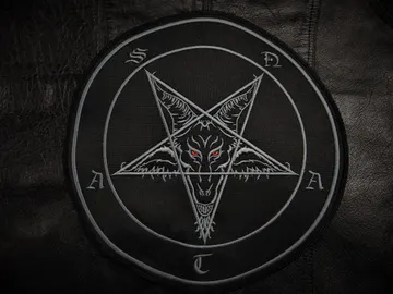 BAPHOMET SATAN  Embroidered Backpatch   (black metal)   RACK021*