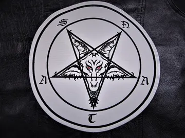 BAPHOMET  Embroidered Backpatch  (black metal)   RACK020*
