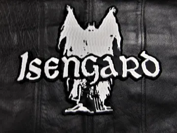 ISENGARD…   Embroidered Backpatch  (black folk)    Norway   097*