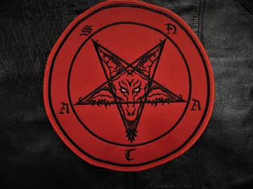 BAPHOMET  Embroidered Backpatch  (black metal)   RACK018*