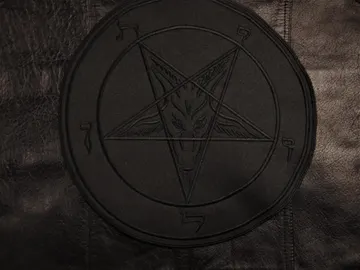 BAPHOMET…  Embroidered Backpatch  (black metal)   RACK078*