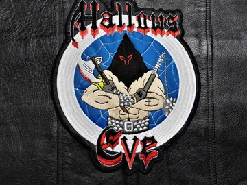 HALLOWS EVE…  Embroidered Backpatch  (thrash metal)   U.S.A   562*