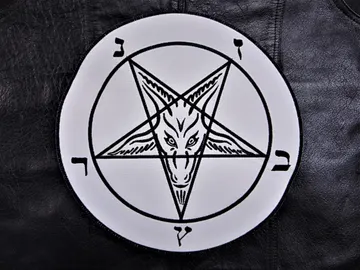 BAPHOMET  Embroidered Backpatch  (black metal)   RACK016*