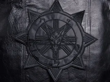CHAOS BAPHOMET…  Embroidered Backpatch   (black metal)    454**