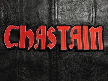 CHASTAIN…  Embroidered Backpatch   (heavy metal)   U.S.A   557*