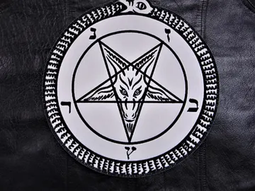 BAPHOMET  Embroidered Backpatch  (black metal)   RACK012*