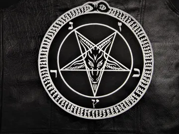 BAPHOMET…  Embroidered Backpatch  (black metal)   RACK067*