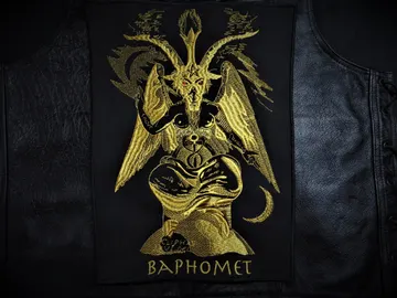 BAPHOMET  Embroidered Backpatch   (black metal)    RACK007*