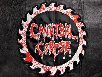 CANNIBAL CORPSE…  Embroidered Backpatch (death metal)    U.S.A   414*