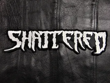THE SHATTERED…  Embroidered Backpatch  (melodic death)   U.S.A   012