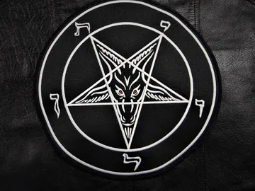 BAPHOMET…  Embroidered Backpatch  (black metal)   RACK005*